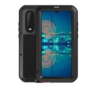 Love Mei Coque en métal pour Huawei P30 15,5 cm (Noir, P30)