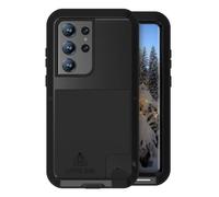 LOVE MEI Coque pour Samsung Galaxy S23 Ultra [sans protecteur d'écran] Coque de protection intégrale en métal robuste pour sports de plein air - Résistante aux chocs et à la poussière - Noir