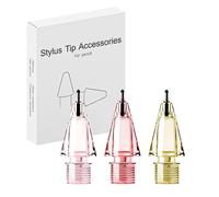 LOVE MEI Embouts de crayon de rechange pour Apple Pencil Pro, embouts de stylet pour Apple 2e et 1ère génération USB-C, et stylet numérique Logitech, pointes de crayon aiguille avec étui, ensemble de