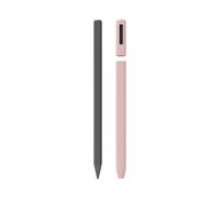 LOVE MEI Étui à crayons en silicone compatible avec Galaxy Tab S11, S11 Ultra Lite, housse antidérapante avec prise en main lisse (rose)