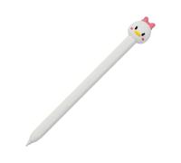 LOVE MEI Étui à crayons en silicone pour Samsung Galaxy Tab S11/S11 Ultra S Pen, dessin animé mignon antidérapant, ultra fin, doux au toucher, étui pour Samsung Galaxy Tab S11/S11 Ultra S Pen (blanc 2