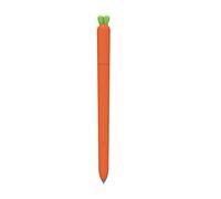 LOVE MEI Étui à crayons en silicone pour Samsung Galaxy Tab S7 FE/S7/S7 Plus/S8/S8 Plus/S8 Ultra S Pen, jolie pochette antidérapante douce pour Galaxy Tab S7/S7+/S8/S8+ S Pen (orange)