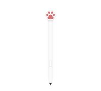 LOVE MEI Étui en silicone antidérapant pour Samsung Galaxy Tab S6 Lite S Motif patte mignonne Blanc