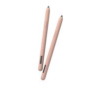 LOVE MEI Étui en silicone pour Samsung Galaxy Tab S7 FE/S7/S7 Plus/S8/S8 Plus/S8 Ultra S Stylo, design classique en cuir à motifs en silicone antidérapant et confortable (Rose)