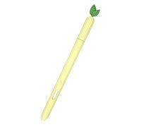 LOVE MEI Étui pour Samsung Galaxy Tab S7/S7 FE/S8/S8+/S9/S9+/S9 Ultra S - Antidérapant - Poignée lisse - En silicone coloré - Pour stylo S7+/S8/S9 Ultra S (jaune)