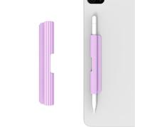LOVE MEI Housse en silicone compatible avec Apple Pencil, Apple Pencil 1ère/2ème génération, adhésif puissant attaché à l'étui iPad pour stylets (violet)