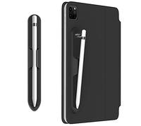 LOVE MEI iPencil Support pour Apple Pencil 1ère / 2ème génération, étui de poche adhésif en silicone [Design de manchon aimanté] Accessoires pour iPad (Noir)