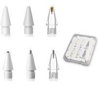 LOVE MEI Lot de 6 embouts de crayon de rechange pour Apple Pencil Pro, embouts de crayon compatibles avec Apple 2e et 1ère génération USB-C, et Logitech Crayon numérique, lot de 6 (transparent4)