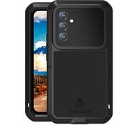 LOVE MEI Samsung Galaxy A54 5G Coque, Aluminium Métal + Silicone étanche Antichoc Militaire Heavy Duty Robuste Couverture Housse Coque, pour Samsung Galaxy A54 (Noir)