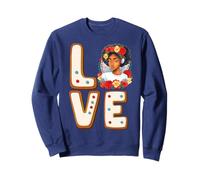 Love Melanin Pull de Noël Moche Fille Noire Magic Queen Sweatshirt
