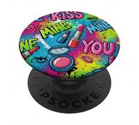 Love Mine You Happy Makeup Graffiti Chic Girs and Womens PopSockets PopGrip Adhésif
