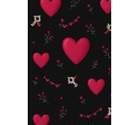 LOVE MOOD Luxury Sketchbook: Hardcover Artist Book with Romantic Heart Accent: 200 Blank Pages | Durable Black Cover with Red Heart Touch | For Art, Doodles, and Creative Journaling