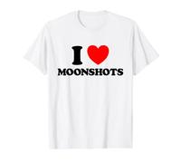 Love Moonshots - Fan de Startup Wild Disrupt Bold Tech Idea Fan T-Shirt Graphique avec Valeur, Homme, Blanc, M