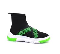 Love Moschino - Baskets en maille style chaussette - Femme - Chaussures - Noir - Taille: 37 EU