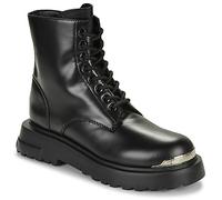 Love Moschino Boots SQUARE LOVE ANKLE BOOT in Noir 39