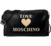 Love Moschino Borsa PU, Sac à Main pour Femme, Noir, Normale