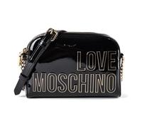 Love Moschino Enameled Logo Sac à bandoulière 20 cm noir