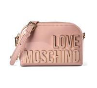Love Moschino Enameled Logo Sac à bandoulière 20 cm rose