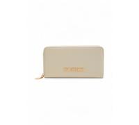 Love Moschino, Femme, Accessoires, Blanc, Taille: ONE Size Portefeuille Zippé avec Logo Lettrage