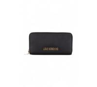 Love Moschino, Femme, Accessoires, Noir, Taille: ONE Size Portefeuille zippé avec logo lettré