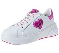 Love Moschino Femme Ja15125g1h Baskets, Blanc et Rose, 40 EU