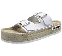 Love Moschino Femme JA28123G1GIA0 Mule, Blanc, 40 EU