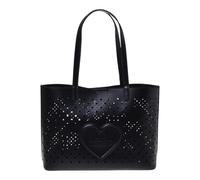 Love Moschino - Heart Cutout Tote - Femme - Sacs - Noir - Taille: ONE Size