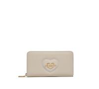 Love Moschino Le portefeuille femme Love Moschino en similicuir ivoire est un accessoire élégant et fonctionnel, parfait pour ceux qui veulent combiner style et praticité. Fabriqué en similicuir haut