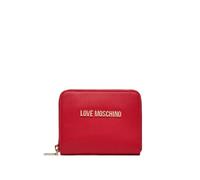 Love Moschino Le portefeuille Love Moschino pour femme en similicuir rouge est un accessoire élégant et pratique, parfait pour organiser vos effets personnels avec style. Fabriqué en simili durable,
