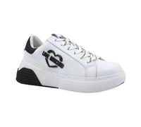 Love Moschino - Leather Baskets - Femme - Chaussures - Blanc - Taille: 37 EU