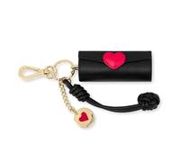 Love Moschino Porte-clés porte-siège pendentif en métal doré, noir et rouge