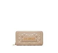 Love Moschino Portefeuille à fermeture éclair pour femme de marque, modèle Quilted JC5600PP1LLA0, fabriqué en polyuréthane., ivoire (ral 1013), Moderne