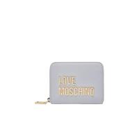 Love Moschino Portefeuille moyen logo lettrage céleste, bleu ciel, 13x10x2cm, Moderne