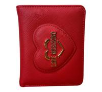 Love Moschino Portefeuille PORTEFEUILLES FEMME PETIT 3 CARTES de crédit et gousses JC5731, rouge, S, Décontracté