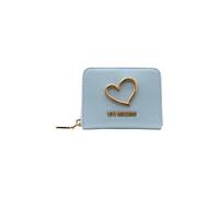 Love Moschino Portefeuille pour femme avec fermeture éclair en polyuréthane JC5507PP1OLQ0, bleu ciel, Taglia Unica