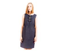 Love Moschino - Robe Bleue sans Manches avec Col Rond - Femme - Robes - Bleu - Taille: 40 FR