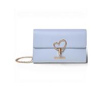 Love Moschino Sac a main femme en eco-cuir avec logo dore LIGHT BLUE UNI