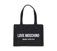 Love Moschino - Sac Cabas en Denim - Femme - Sacs - Noir - Taille: ONE Size