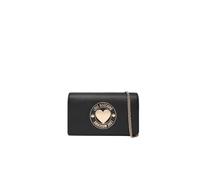 Love Moschino Sac pochette noire logo émaillé