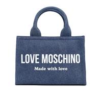 Love Moschino - Satin Smart Daily Bag - Femme - Sacs - Bleu - Taille: ONE Size