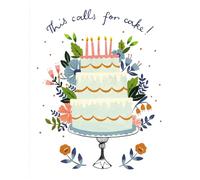 Love Muchly Greeting Cards: Birthday - This calls for cake (Pack of 6)