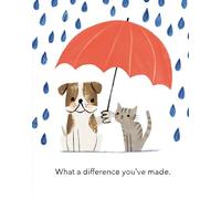 Love Muchly Greeting Cards: Thank You - What a difference you've made (Pack of 6)