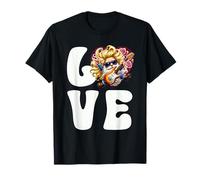 Love Music Heart Graphic For Rocker Mom Guitar Player Gnome T-Shirt