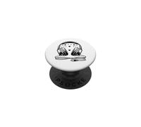Love Music Heartbeat Casque de Saint-Valentin PopSockets PopGrip Adhésif