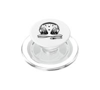 Love Music Heartbeat Casque de Saint-Valentin PopSockets PopGrip pour MagSafe