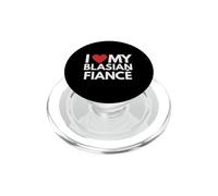 Love My Blasian Fiance Black Asian Pride Engaged Engagement Engagement PopSockets PopGrip pour MagSafe