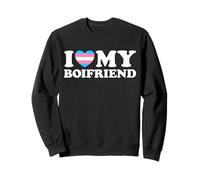 Love My Boifriend Mignon drôle Boi Boy Queer Trans Man Friend Sweatshirt
