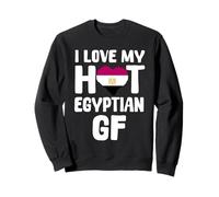 Love My Egyptian Girlfriend Drapeau Égypte Cœur Couple Sweatshirt