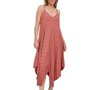 Love My Fashions® Knielange Taschentuch-Kleider mit Polka Dots für Damen, Spaghettiträger, ärmellos, Damen-Sommer-Casual-Sommerkleid, Punktedruck, Hanky-Saum, Lagenlook, ausgestellte Strandkleidung