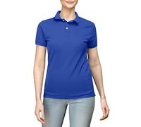 Love My Fashions® Polo uni pour Femmes, col tricoté et Manches Courtes à Revers, T-Shirt décontracté et Haut de Sport Classique pour Dames, Grandes Tailles